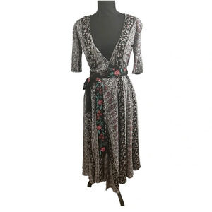 RIXO Morgan Tie Waist Boho Floral Contemporary Designer Luxury Women’s Designer